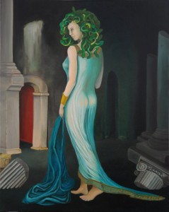 Medusa - 1,00 m x 0,80 m - Öl auf Leinwand