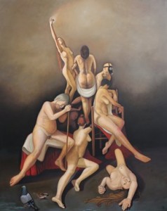 L'attesa - Erwartung - 1,50 m x 1,20 m - Öl auf Leinwand